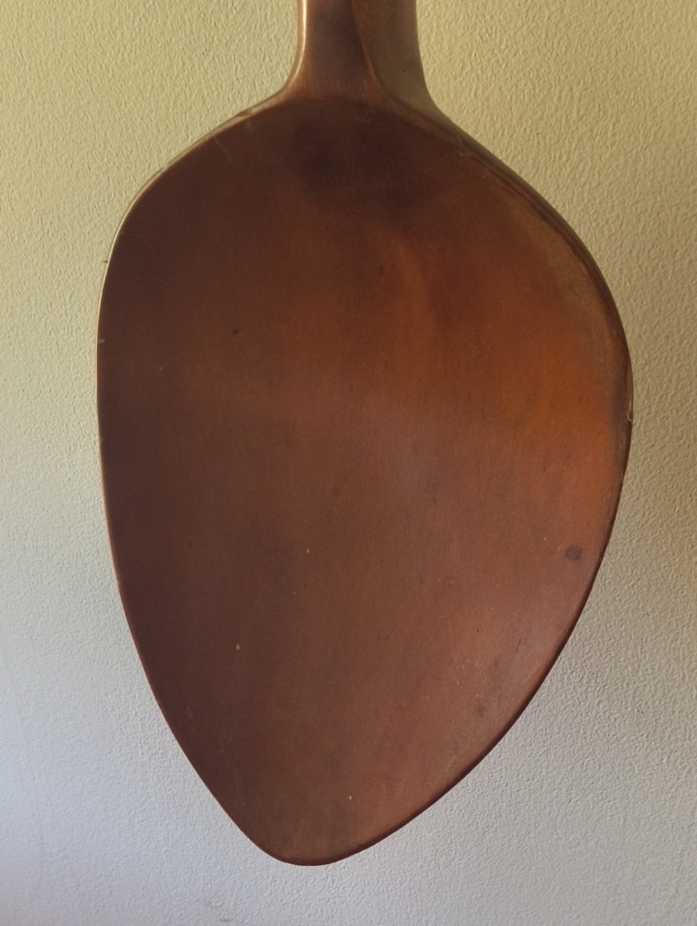 Handcarved 36" Brown Wooden Serving Spoon and Fork Wall Decor Vintage - Picture 3 of 5